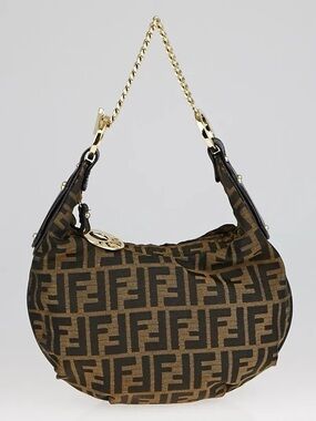 Vintage Fendi Zucca Chef Chain Hobo